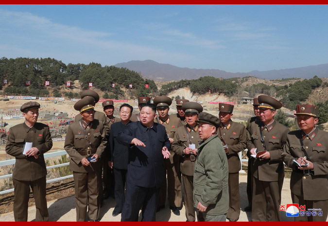 Supreme Leader Kim Jong Un Inspects Hot-spring Tourist Area under Construction