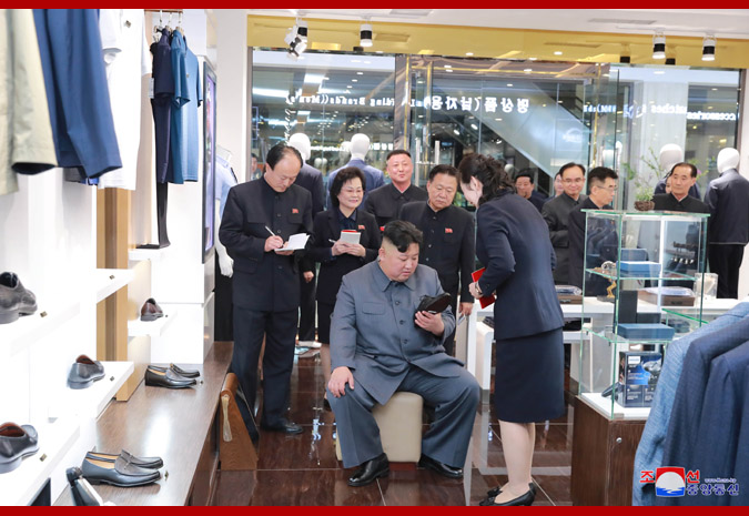 Supreme Leader Kim Jong Un Visits Taesong Department Store Ready to Open