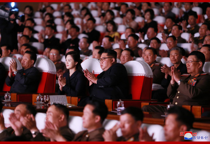 Supreme Leader Kim Jong Un Enjoys Art Performance Given by KPA Officers