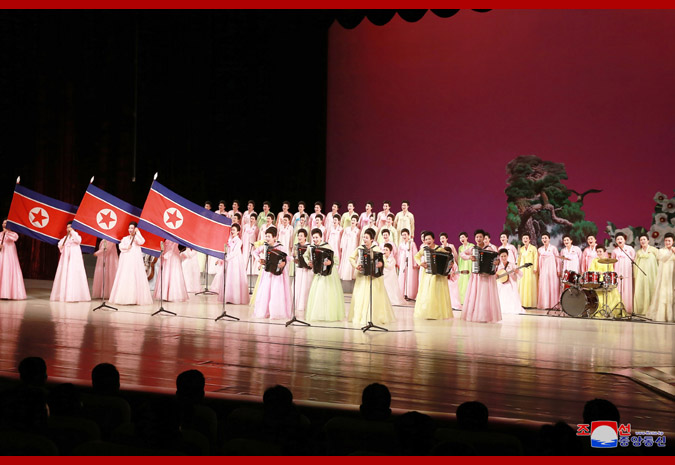 Supreme Leader Kim Jong Un Enjoys Art Performance Given by KPA Officers