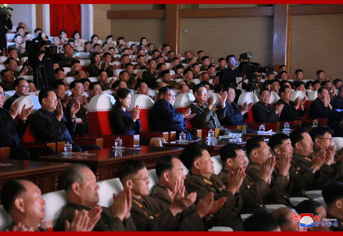 Supreme Leader Kim Jong Un Enjoys Art Performance Given by KPA Officers