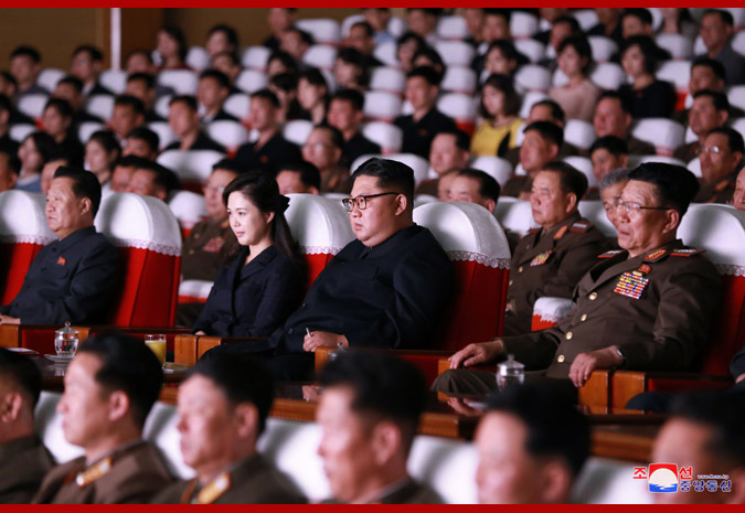 Supreme Leader Kim Jong Un Enjoys Art Performance Given by KPA Officers