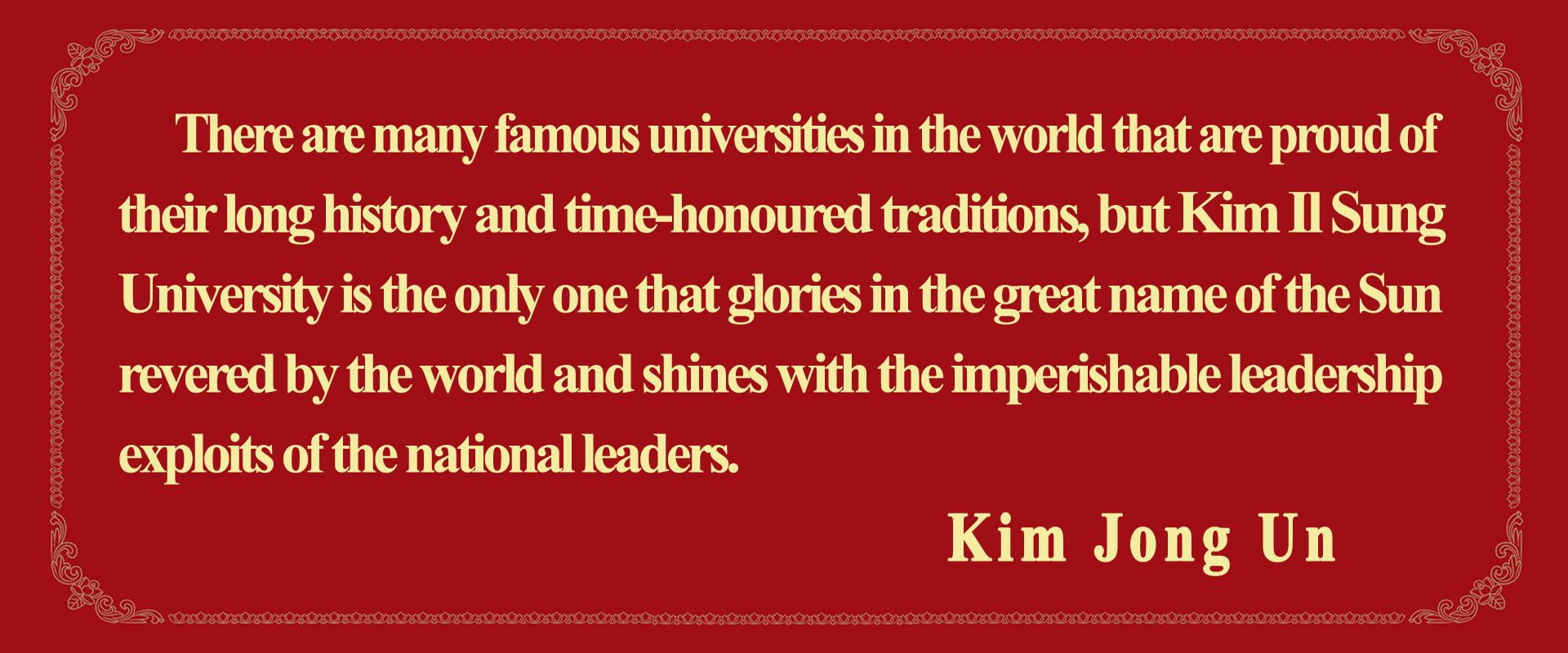 80th Founding Anniversary of Kim Il Sung University