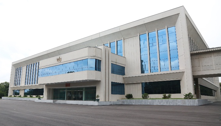 exterior of science library